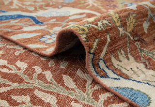 8x10 Garden Peacock Hand-Knotted Wool Area Rug