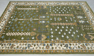 Verdant- Sage Green Life of Tree Wool Rug