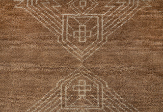 Velasquez Earth Brown Modern Minimalist Handmade Wool Rug