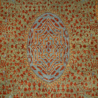 Kazan 9x12 Red Vintage Persian Medallion  Mamluk Wool Rug