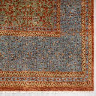 Kazan 9x12 Red Vintage Persian Medallion  Mamluk Wool Rug