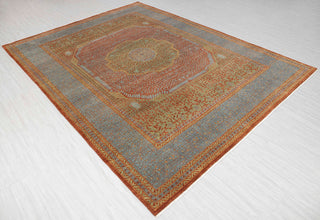 Kazan 9x12 Red Vintage Persian Medallion  Mamluk Wool Rug