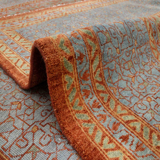 Kazan 9x12 Red Vintage Persian Medallion  Mamluk Wool Rug