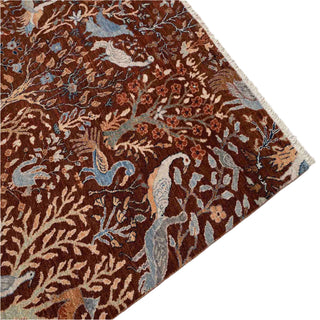 The Peacock Garden Hand-Knotted Wool Rug