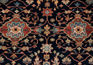 9x12 Navy Persian Serapi Classic Wool Rug
