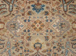 Aurelia Beige 9x12 Persian Bidjar woolen Rug