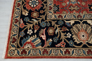 Vermilion- 9x12 Red Persian Mahal Hand Knotted Wool Rug