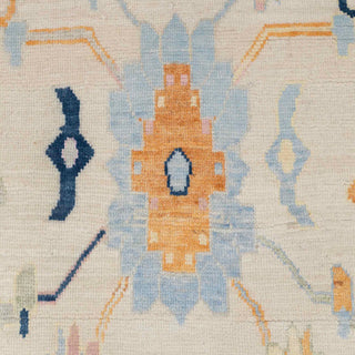 Lauren Ivory Cream Turkish Oushak Hand Knotted Wool Rug