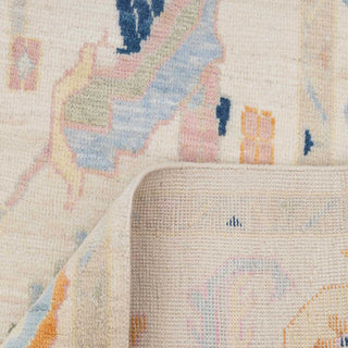 Lauren Ivory Cream Turkish Oushak Hand Knotted Wool Rug