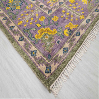 Emerald Vintage Look 8x10 Turkish Oushak Rug