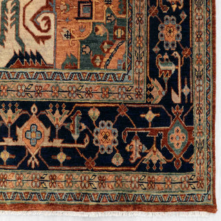 Medallion Hand-Knotted Wool Area Rug