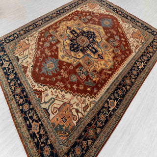 Medallion Hand-Knotted Wool Area Rug