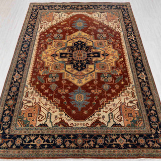 Medallion Hand-Knotted Wool Area Rug