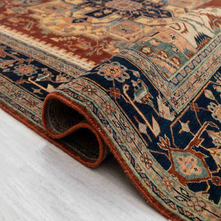 Medallion Hand-Knotted Wool Area Rug