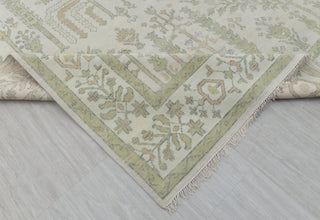 Ivory Tree Of Life Garden Oushak Wool Rug