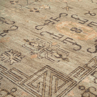 Aurekh 8x10 Camel Sand Hand Knotted Wool Rug