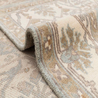 Alligreen well - 8x10 Green Gray Oushak Wool Rug