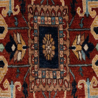 Kashan Serapi  Persion Ivory Wool Rug 6x9