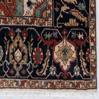 Kashan Serapi  Persion Ivory Wool Rug 6x9