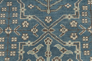 Stark Blue Anatolian Oushak Hand Knotted Wool Rug