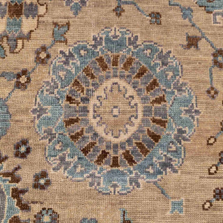 Tremblay 12x15 Large Area Oushak Beige Wool Rug