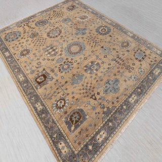 Tremblay 12x15 Large Area Oushak Beige Wool Rug
