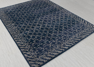 Meridian 8x10 Navy Hand-Knotted Wool Area Rug