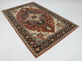 6x9 Persian Serapi Hand Knotted High KPSI Woolen Rug