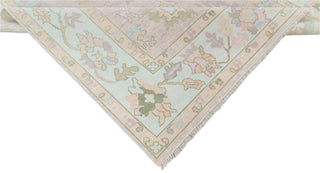 Soft Blue Pink Modern Premium Inspired Wool Hand Knotted Rug