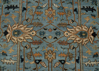 Azura - 8x10 Handmade Blue Persian Tabriz Rug