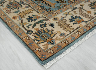 Azura - 8x10 Handmade Blue Persian Tabriz Rug
