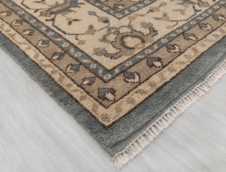 Helen 8x10 Modern Neutral Look Soft Blue Beige Wool Rug