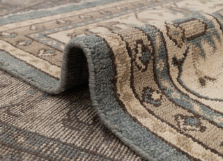 Helen 8x10 Modern Neutral Look Soft Blue Beige Wool Rug