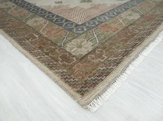 Khotan Loom 9x12 Ivory Palette Persian Khotan Wool Rug