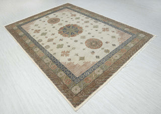 Khotan Loom 9x12 Ivory Palette Persian Khotan Wool Rug
