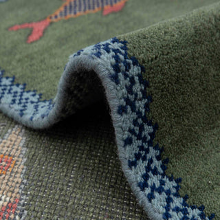 Whimsical - Fish Motifs Soft Wool Area Rug