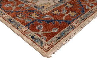 9x12 Ivory Hand Knotted Modern Oushak Wool Rug : Aesthetic Rug