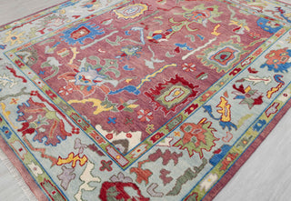 Ankara Maroon Soft Wool Handmade Turkish Oushak Customize Rug