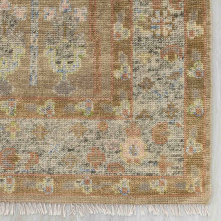 Beige Tree Of Life Design Soft Wool Turkish Oushak Rug
