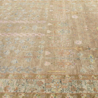 Beige Tree Of Life Design Soft Wool Turkish Oushak Rug