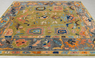 Winnie Green Turkish Hand Knotted Rug