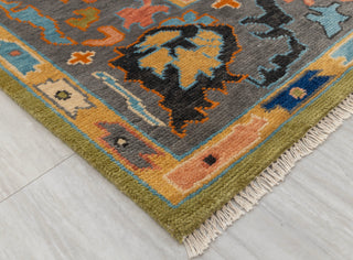 Winnie Green Turkish Hand Knotted Rug