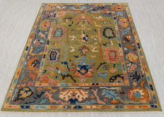 Winnie Green Turkish Hand Knotted Rug