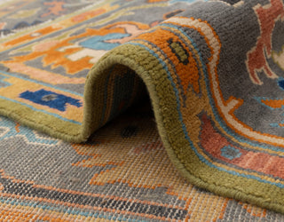 Winnie Green Turkish Hand Knotted Rug