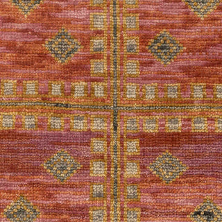Medaline Coral Rust Gold Serapi Persian Wool Rug