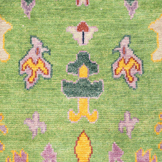 Friday 8x10 Green Turkish Oushak Hand Knotted Wool Rug