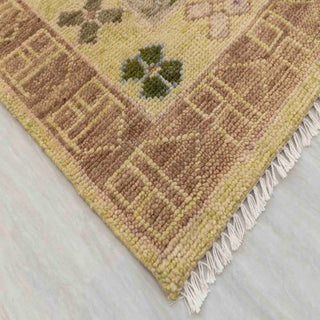Kimberly 8x10 Green Persian Khotan Hand Knotted Wool Rug