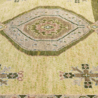 Kimberly 8x10 Green Persian Khotan Hand Knotted Wool Rug