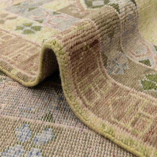 Kimberly 8x10 Green Persian Khotan Hand Knotted Wool Rug