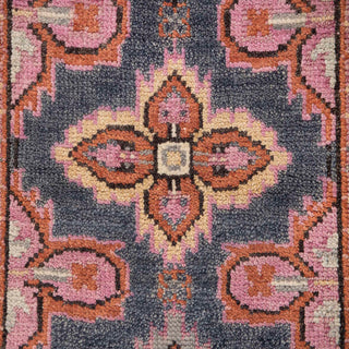 Rosewood Blue Kismet Oushak Runner Wool Rug